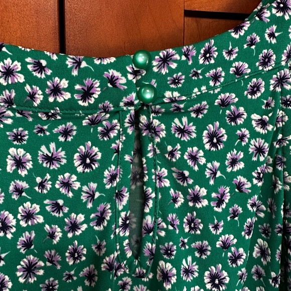 Fortune + Ivy Stitchfix Dayce Halter Knit Tank Green Floral XXL - Picture 2 of 6